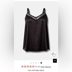 *NWT* 3X Dream Satin Lace Trim Sleep Cami